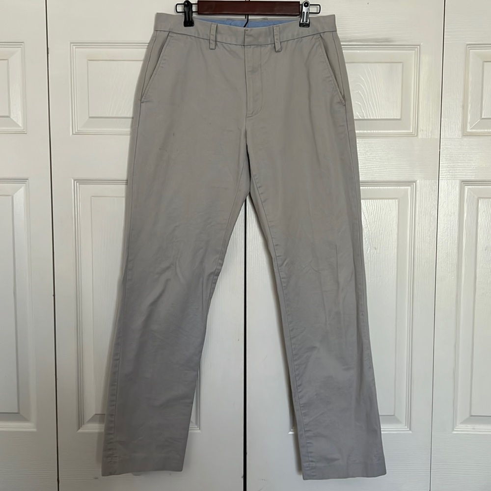 J Crew light tan bedford pants 32/34